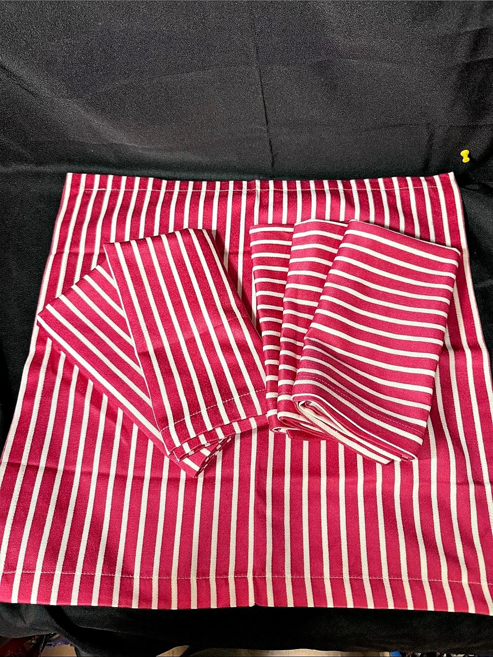 kate spade New York Pink & White Striped 6 pieces